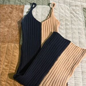 black and tan dress